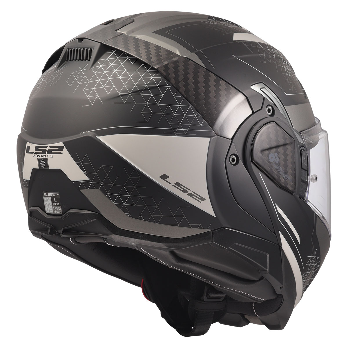 LS2 ADVANT 2 ASTRAL MAT GRİ-SİYAH KASK